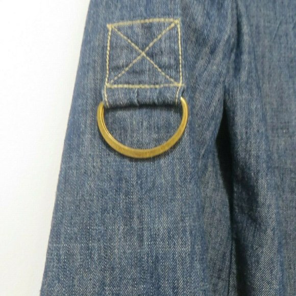 SALE VINTAGE AMI DENIM JEAN COAT - Picture 3 of 5